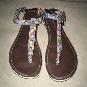 Multi colored summer sandals